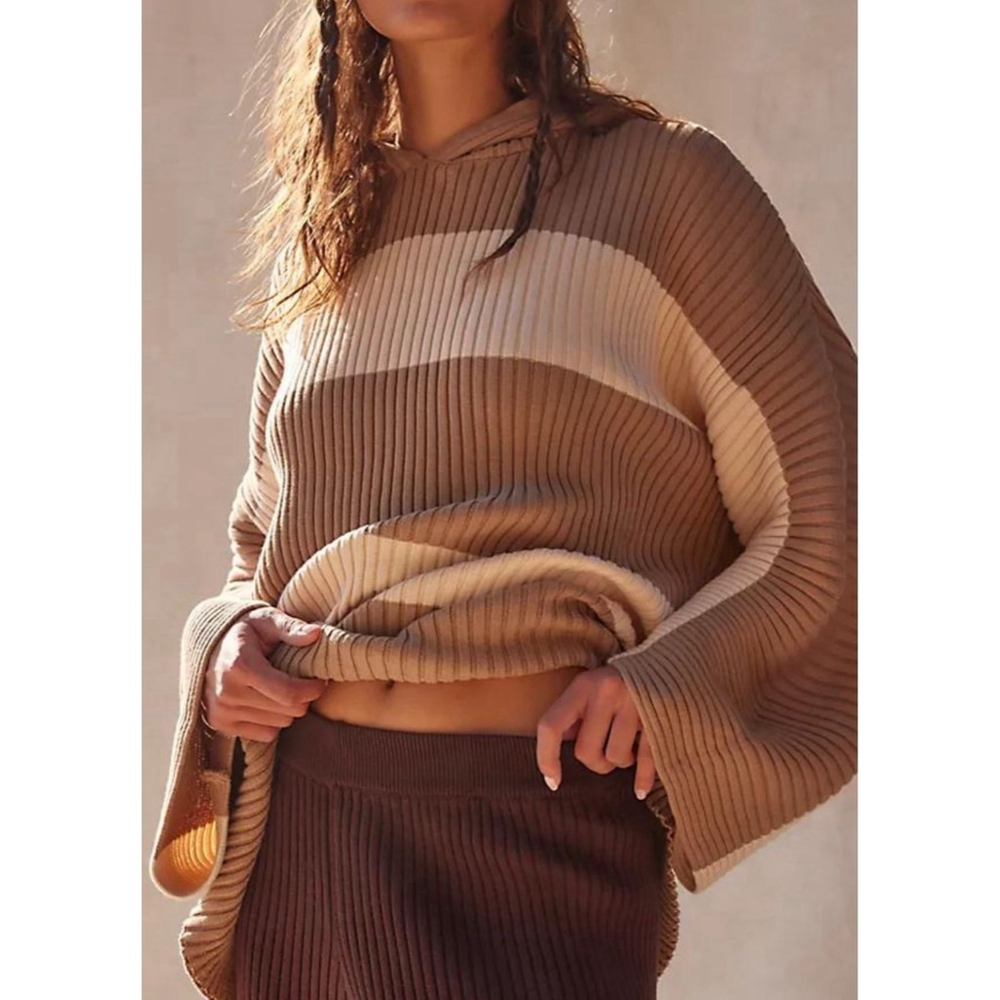 NWOT Free People Kami Hoodie Sweater Top – Size Small - Picture 2 of 4